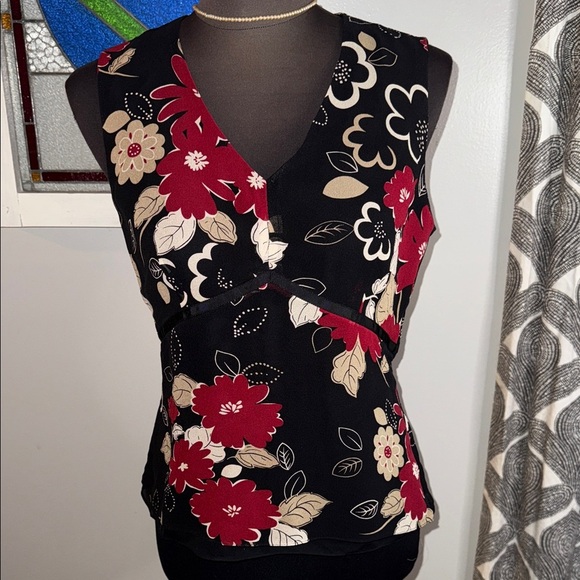 Ann Taylor Vintage 90’s Sleeveless Silk Blouse SZ 6 - Picture 1 of 7